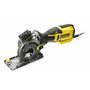 Stanley FATMAX Scie Circulaire Multi Matériaux 650W Ligne Laser pour plus de Précision Avec 1 Coffret de Transport Lames de Scie