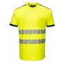 Portwest T181 PW3 T-shirt de Sécurité à Manches Courtes Haute Visibilité Orange/Marine, XXXL