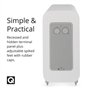 Q ACOUSTICS 3060S Caisson de Basses Actif Blanc Arctique – Type de boîtier : déflecteur Infini, Pilote de 20,3 cm, amplificateur