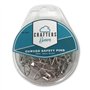 Crafters Dream Lot de 40 épingles de sûreté incurvées plaquées nickel et carbone 38 mm conçues pour le matelassage. Idéales pour