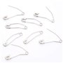 Crafters Dream Lot de 40 épingles de sûreté incurvées plaquées nickel et carbone 38 mm conçues pour le matelassage. Idéales pour