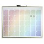 Cathedral Products Calendrier magnétique arc-en-ciel luxueux avec cadre en aluminium doré | Planificateur mensuel haut de gamme