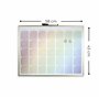 Cathedral Products Calendrier magnétique arc-en-ciel luxueux avec cadre en aluminium doré | Planificateur mensuel haut de gamme 