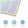 Cathedral Products Calendrier magnétique arc-en-ciel luxueux avec cadre en aluminium doré | Planificateur mensuel haut de gamme 