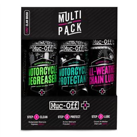 Muc-Off Kit Nettoyage Moto et Entretien Moto - Multi-Pack Entretien Motos - Dégraissant pour Moto