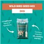 The Wild Bird Mélange de graines pour Oiseaux 2 kg – Nourriture pour Toutes Les Saisons – Pleine de nutriments et d'énergie
