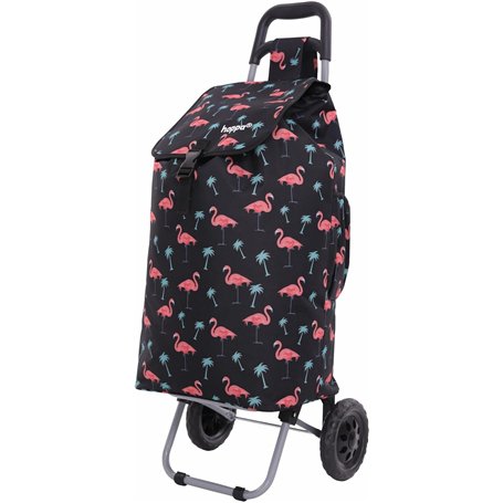 Hoppa 47L Chariot à roulettes léger à 2 Roues - Chariot de Courses Pliable et résistant - Poussette de marché imperméable de qua