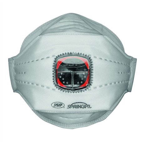 JSP Masque jetable trois plis Springfit™ FFP3V (435) avec Valve Typhoon™ vente au détail (BGA182-206-N00)