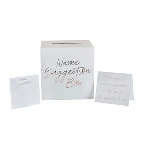 Club Green Boîte à suggestion pour fête prénatale avec 30 cartes