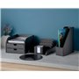 Osco Porte-lettres en similicuir - noir