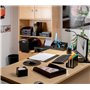 Osco Porte-lettres en similicuir - noir