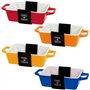 Lot de 4 petits plats rectangulaires de couleur vive pour lasagnes