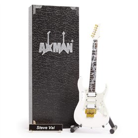 Steve Vai : JEMV7 – Réplique de guitare miniature – Cadeaux de musique – Ornement fait main échelle 1/4 – Comprend une boîte de