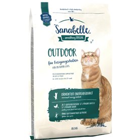 Sanabelle Outdoor | aliments secs pour chats adultes (à partir de 12 mois) | spécialement adaptés aux chats d'extérieur qui font