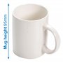 Baker Ross Créez vos propres grandes tasses en porcelaine blanche (paquet de 4) pour les enfants à décorer, arts et métiers