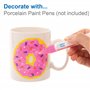Baker Ross Créez vos propres grandes tasses en porcelaine blanche (paquet de 4) pour les enfants à décorer, arts et métiers