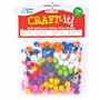 Baker Ross Pompons pailletés avec pastilles Auto-adhésifs (Paquet de 200) Loisir créatif pour Enfant et Adultes