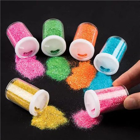 Baker Ross Distributeurs de paillettes colorées -Paquet de 5- version anglaise