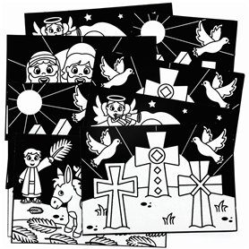 Baker Ross FC508 Lot de 10 images d'art en feutre pour enfants