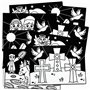 Baker Ross FC508 Lot de 10 images d'art en feutre pour enfants
