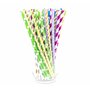 Pailles en papier fantaisie 120 pailles en vrac biodégradables sans plastique