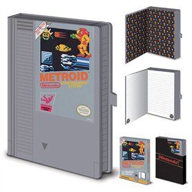 Pyramid International Nintendo Metroid Carnet de notes dans une boîte cadeau A5 240 pages lignées Produit officiel