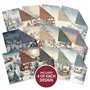 Hunkydory Duo Design Bloc de papier Motif Pays des merveilles d'hiver et flocons fantaisie
