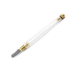 Toyo Huile en verre Cutter – Angle de coupe 138 ° – Tête étroite – Poignée en plastique transparent – Tc 1p