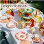 Talking Tables Truly Scrumptious Serviettes en Papier à Motif Floral et Bord Festonné pour Goûter Festif, Mariage et Fête d'Anni