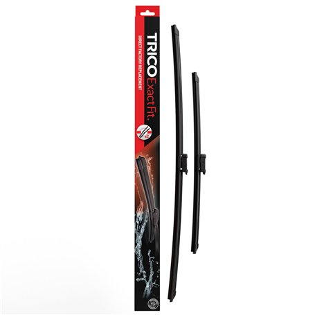 Trico Exact Fit Essuie-glaces| Longueur:700/400MM | 1 Paire de Balais Avant Audi: Q4 (F4N & F4B) | Ford Transit Courier | Peugeo