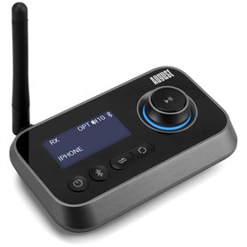 Émetteur Audio Bluetooth 5.0 2 en 1 pour TV PC Casque HiFi Haut-Parleur August MR280 Adaptateur avec Bypass Faible Latence Multi