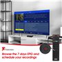 Décodeur TNT HD avec Disque Dur de 256GB - August DVB502 - TNT HD Double Tuner pour Regarder et Enregistrer simultanément, Guide
