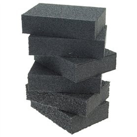 Corail 74300 Essentials abrasifs éponge de ponçage Bloque avec sec ou humide Grain Fin Medium et épais Pack Lot de 6 pièces