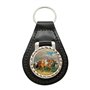 Giftshop UK Cheval de Course sous Démarreurs Commandes Cuir Porte-Clé