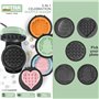 Petra Gaufrier 5-en-1 Premium, Machine à Gaufres avec 5 Plaques Interchangeables (Classique/Coeur/Fêtes), Gaufrier Multi-Saisons
