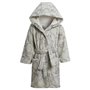 Disney Dumbo Peignoir à capuche en polaire pour bébé fille et garçon Motif éléphant Gris