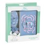 Disney Stitch Ensemble d'accessoires de beauté pour fille avec brosse à cheveux + trousse de maquillage + 2 chouchous Stitch Cof
