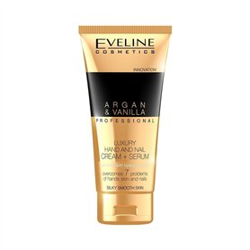 Eveline Cosmetics Crème Réparatrice Luxueuse Pour Les Mains Et Les Ongles À L'argan Et À La Vanille - Sérum Nourrissant Pour Pea