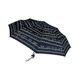 Mini Ombrello Nero Con Pentagramma [Import]
