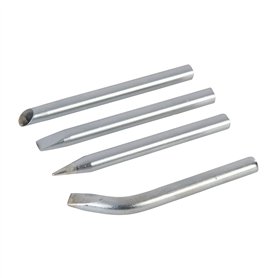 Silverline 675250 Jeu de 4 pannes de fer à souder 100 W