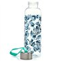 Puckator BOT170 Bouteille d'eau réutilisable en Plastique avec Couvercle métallique Motif Pivoine 500 ML, Unique