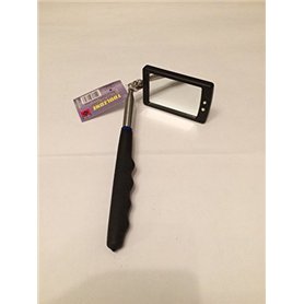2 LED Lampe de travail à miroir d'Inspection télescopique extensible sans poignée Chromé