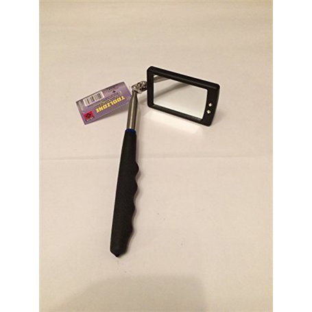 2 LED Lampe de travail à miroir d'Inspection télescopique extensible sans poignée Chromé