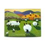 Thomas Joseph Time to Put Ewer Feet Up Protection de table en verre Motif mouton