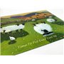 Thomas Joseph Time to Put Ewer Feet Up Protection de table en verre Motif mouton