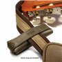 TUFF LUV Étui en Cuirette Rustique pour Harmonica - Boucle de Ceinture, Marron