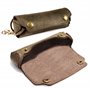 TUFF LUV Étui en Cuirette Rustique Personnalisé pour Harmonica - Boucle de Ceinture
