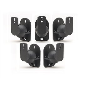 Pack de 5 Support Mural Universel Pour Enceintes Satellites/Système Home Cinéma