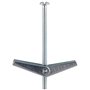 TIMco Tog575 BZP Boulons à ailettes M5 x 75 – Zinc (boîte de 100)