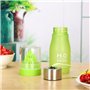 Bouteille de presse-agrumes 2 en 1 - Technologie d'infusion manuelle pour faire du jus frais (650 ml)